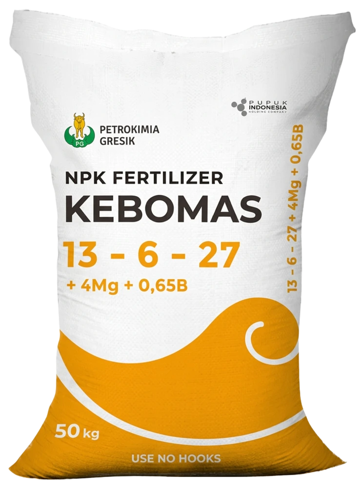 NPK Kebomas 13-6-27 +4Mg +0,65B, sample bag (example packaging)