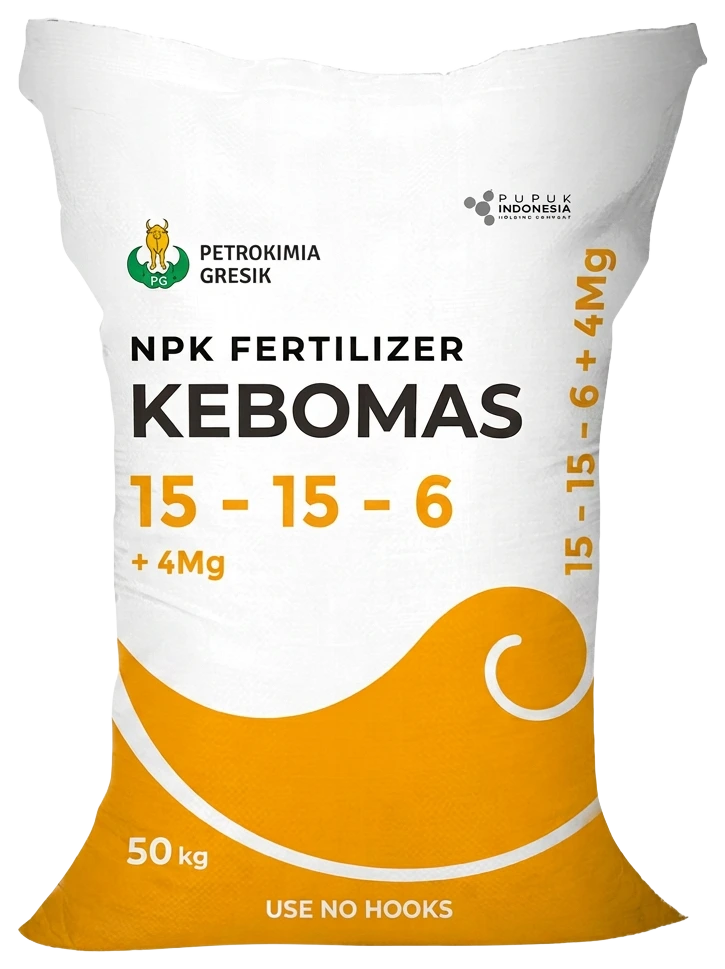 NPK Kebomas 15-15-6 +4Mg, sample bag (example packaging)