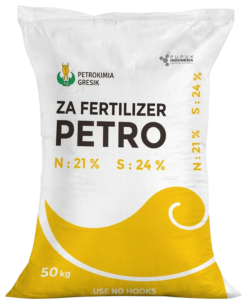 ZA Petro sample bag labelled N 21% and S 24% (example packaging)